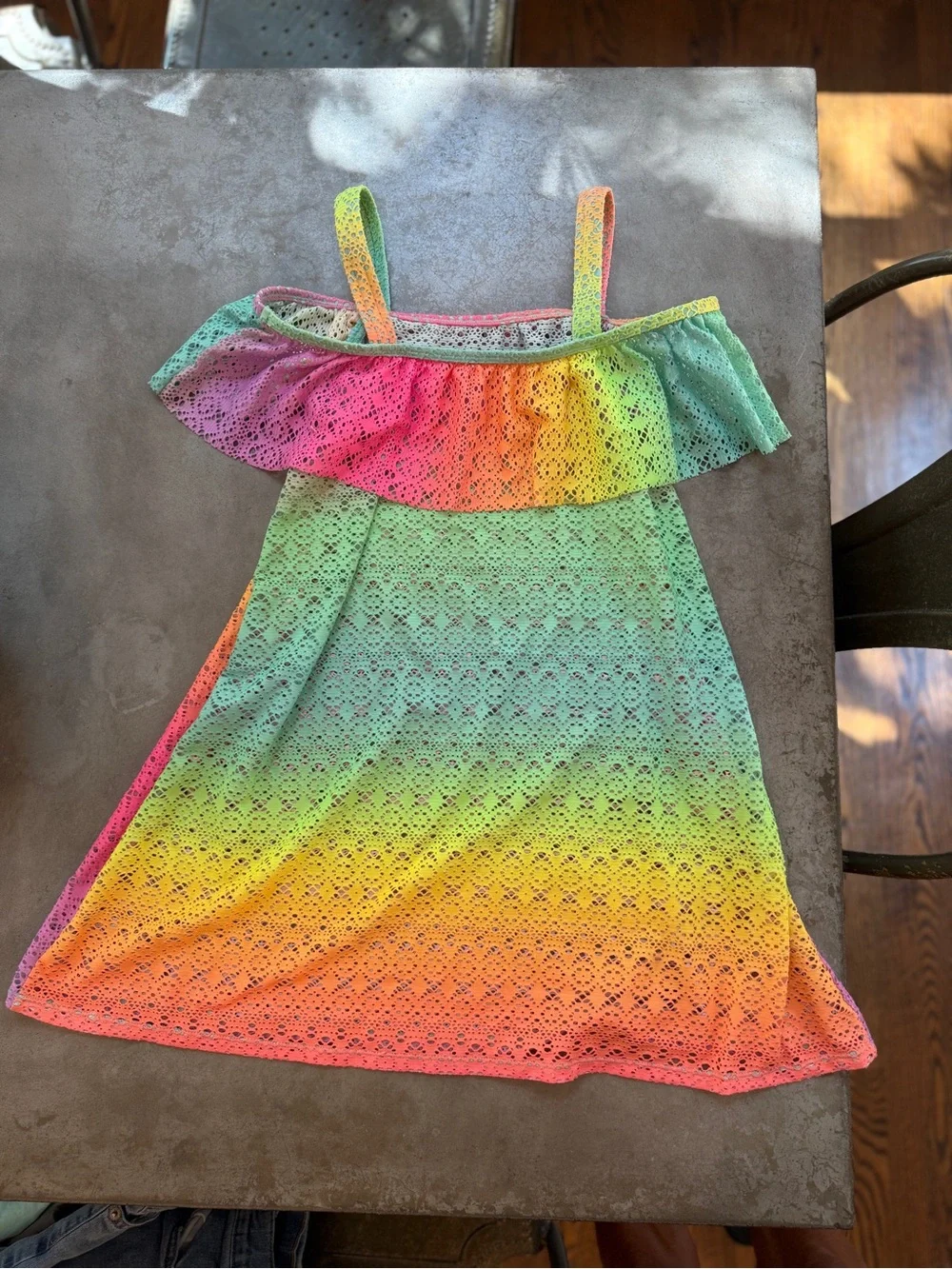Girls Rainbow Swimsuit Cover Up